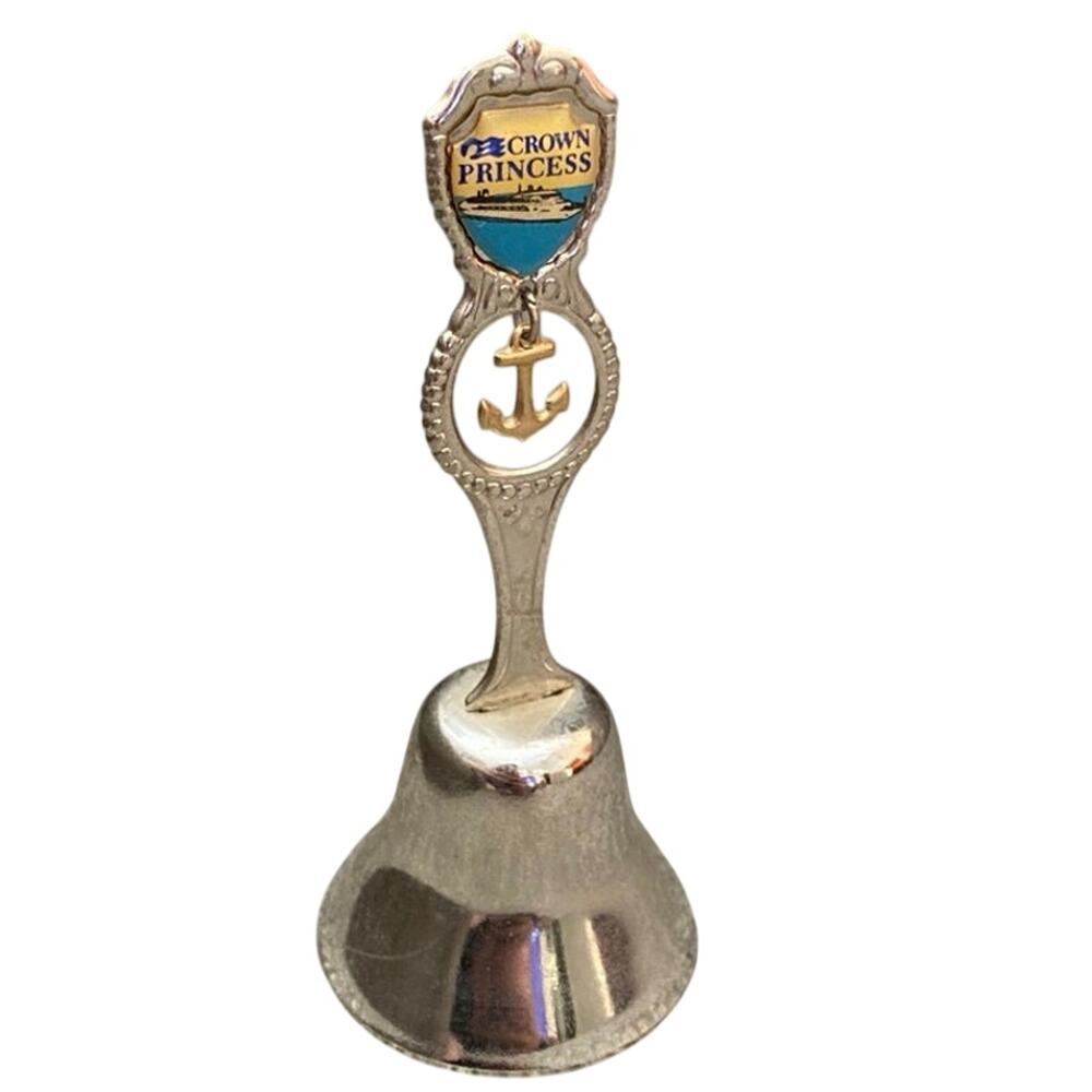 Princess Cruises Crown Princess Ship Metal Bell Fort USA Collectible Souvenir